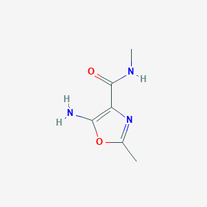 molecular formula C6H9N3O2 B12876890 5-Amino-N,2-dimethyloxazole-4-carboxamide 