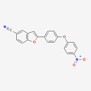 2-[4-(4-Nitrophenoxy)phenyl]-1-benzofuran-5-carbonitrile