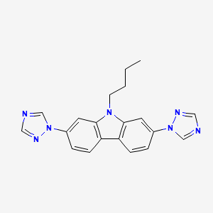 9-Butyl-2,7-di(1H-1,2,4-triazol-1-yl)-9H-carbazole