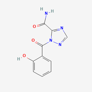 1-(2-Hydroxybenzoyl)-1H-1,2,4-triazole-5-carboxamide