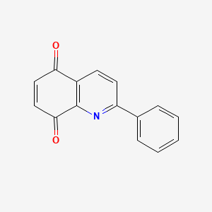 molecular formula C15H9NO2 B12876948 2-Phenylquinoline-5,8-dione CAS No. 146830-22-0