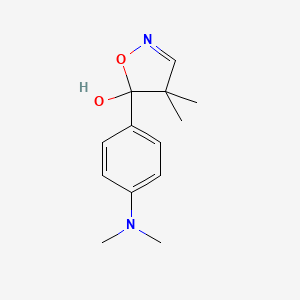 5-[4-(Dimethylamino)phenyl]-4,4-dimethyl-4,5-dihydro-1,2-oxazol-5-ol