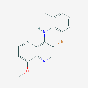 3-Bromo-8-methoxy-N-(2-methylphenyl)-4-quinolinamine