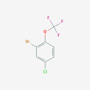 molecular formula C7H3BrClF3O B1287701 2-溴-4-氯-1-(三氟甲氧基)苯 CAS No. 1260810-00-1
