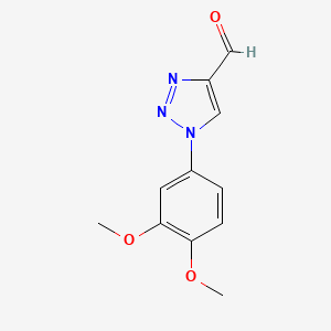 1-(3,4-dimethoxyphenyl)-1H-1,2,3-triazole-4-carbaldehyde