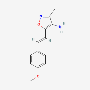 5-(4-Methoxystyryl)-3-methylisoxazol-4-amine