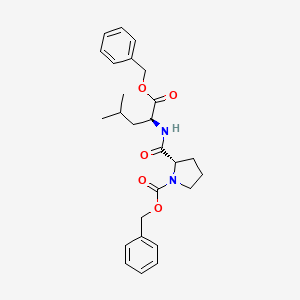 (S)-Benzyl 2-(((S)-1-(benzyloxy)-4-methyl-1-oxopentan-2-yl)carbamoyl)pyrrolidine-1-carboxylate