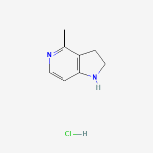 4-Methyl-2,3-dihydro-1H-pyrrolo[3,2-c]pyridine hydrochloride