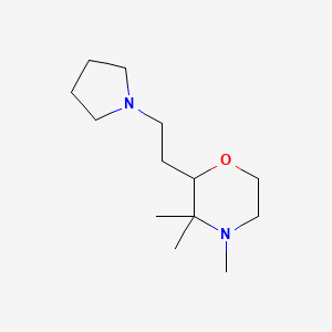 3,3,4-Trimethyl-2-(2-(pyrrolidin-1-yl)ethyl)morpholine