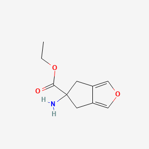 Ethyl 5-amino-5,6-dihydro-4H-cyclopenta[c]furan-5-carboxylate