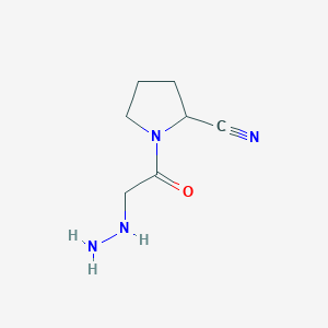 1-(2-Hydrazinylacetyl)pyrrolidine-2-carbonitrile