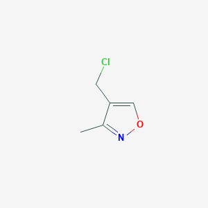 molecular formula C5H6ClNO B1287715 4-(氯甲基)-3-甲基-1,2-噁唑 CAS No. 99979-76-7