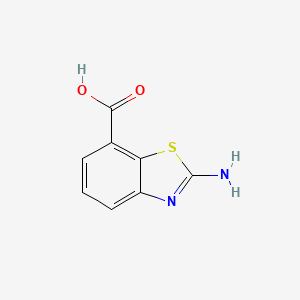 molecular formula C8H6N2O2S B1287716 2-氨基苯并[d]噻唑-7-羧酸 CAS No. 71224-95-8