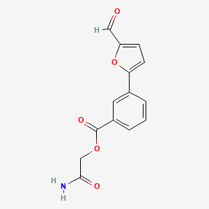 3-(5-Formyl-furan-2-yl)-benzoic acid carbamoylmethyl ester