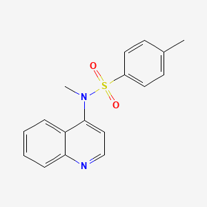 molecular formula C17H16N2O2S B12877183 N,4-Dimethyl-N-(quinolin-4-yl)benzene-1-sulfonamide CAS No. 26862-22-6