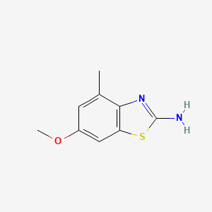 molecular formula C9H10N2OS B1287719 6-甲氧基-4-甲基苯并[d]噻唑-2-胺 CAS No. 331679-72-2