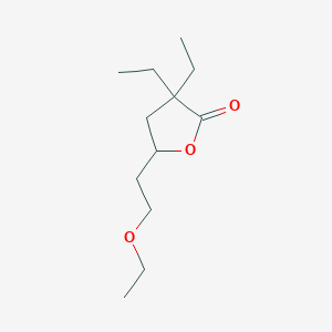 5-(2-Ethoxyethyl)-3,3-diethyldihydrofuran-2(3H)-one