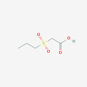 molecular formula C5H10O4S B1287729 2-(丙烷-1-磺酰基)乙酸 CAS No. 77082-78-1