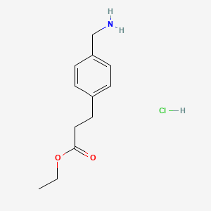 B1287735 Ethyl 3-(4-(aminomethyl)phenyl)propanoate hydrochloride CAS No. 61630-10-2