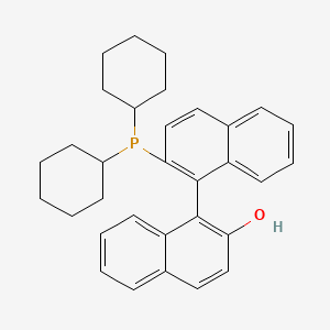 2'-(Dicyclohexylphosphino)-[1,1'-binaphthalen]-2-ol