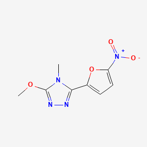 s-Triazole, 4-methyl-3-methoxy-5-(5-nitro-2-furyl)-