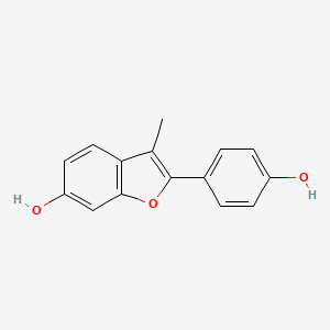 2-(4-Hydroxyphenyl)-3-methylbenzofuran-6-ol