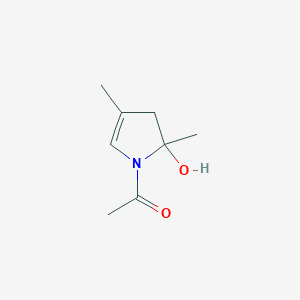 1-(2-Hydroxy-2,4-dimethyl-2,3-dihydro-1H-pyrrol-1-yl)ethanone