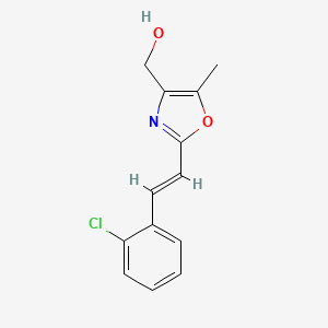 (2-(2-Chlorostyryl)-5-methyloxazol-4-yl)methanol