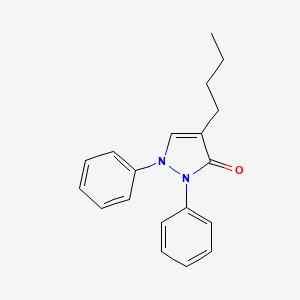 3-Pyrazolin-5-one, 4-butyl-1,2-diphenyl-