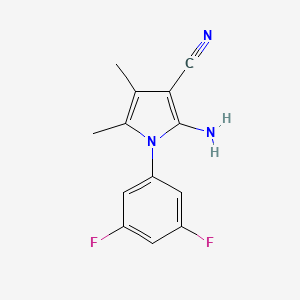 2-Amino-1-(3,5-difluorophenyl)-4,5-dimethyl-1H-pyrrole-3-carbonitrile