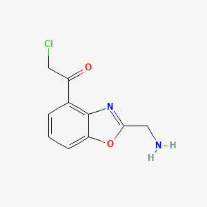 2-(Aminomethyl)-4-(2-chloroacetyl)benzo[d]oxazole