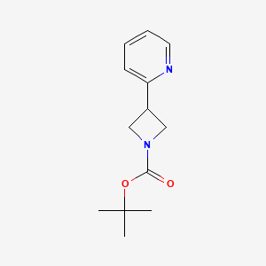 molecular formula C13H18N2O2 B1287779 Tert-butyl 3-(pyridin-2-yl)azetidine-1-carboxylate CAS No. 206446-39-1