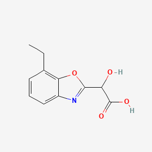 2-(Carboxy(hydroxy)methyl)-7-ethylbenzo[d]oxazole