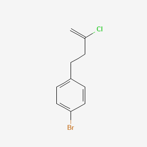 molecular formula C10H10BrCl B1287780 4-(4-Bromophenyl)-2-chloro-1-butene CAS No. 226570-78-1