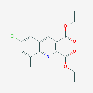 6-Chloro-8-methylquinoline-2,3-dicarboxylic acid diethyl ester