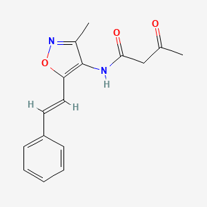 N-(3-Methyl-5-styrylisoxazol-4-yl)-3-oxobutanamide