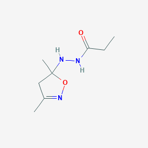 N'-(3,5-Dimethyl-4,5-dihydroisoxazol-5-yl)propionohydrazide