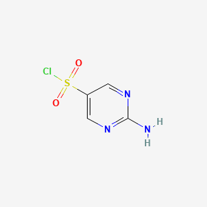 molecular formula C4H4ClN3O2S B1287785 2-Aminopyrimidine-5-sulfonyl chloride CAS No. 289484-00-0