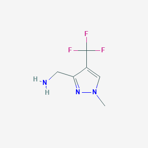 (1-Methyl-4-(trifluoromethyl)-1H-pyrazol-3-yl)methanamine