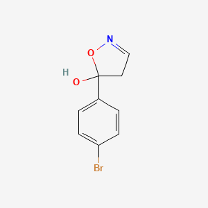 5-(4-Bromophenyl)-4,5-dihydro-1,2-oxazol-5-ol