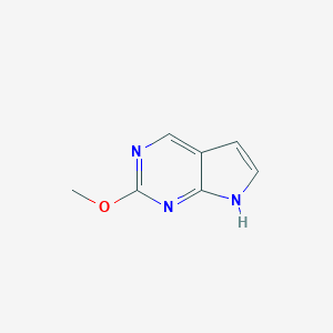 molecular formula C7H7N3O B128779 2-甲氧基-7H-吡咯并[2,3-d]嘧啶 CAS No. 148214-62-4