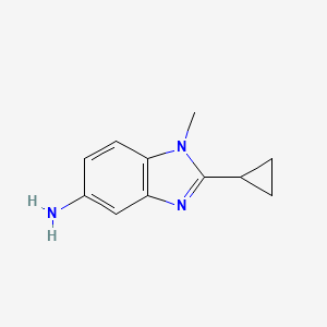 1H-Benzimidazol-5-amine, 2-cyclopropyl-1-methyl-