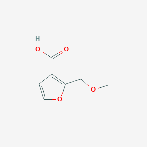 molecular formula C7H8O4 B12877927 2-(methoxymethyl)furan-3-carboxylic Acid 