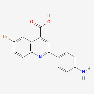 2-(4-Aminophenyl)-6-bromoquinoline-4-carboxylic acid