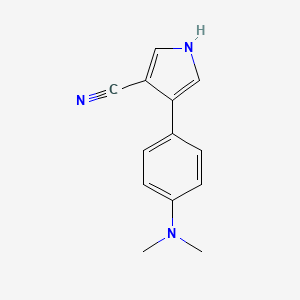 4-[4-(Dimethylamino)phenyl]-1H-pyrrole-3-carbonitrile