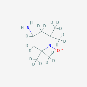 molecular formula C9H19N2O B1287798 4-Amino-2,2,6,6-tetramethylpiperidine-d17-1-oxyl CAS No. 1007462-04-5