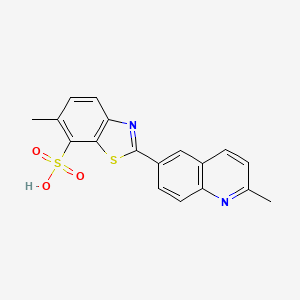 7-Benzothiazolesulfonic acid, 6-methyl-2-(2-methyl-6-quinolinyl)-