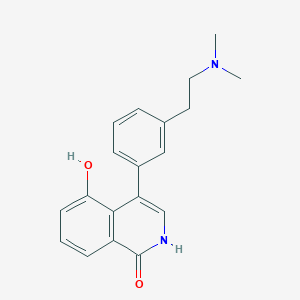 4-(3-(2-(Dimethylamino)ethyl)phenyl)-5-hydroxyisoquinolin-1(2H)-one