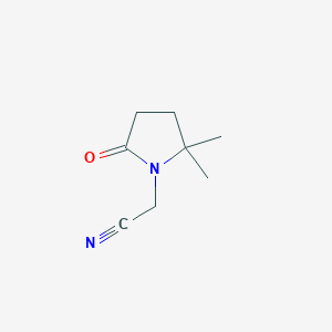 2-(2,2-Dimethyl-5-oxopyrrolidin-1-yl)acetonitrile