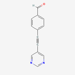 4-(Pyrimidin-5-ylethynyl)benzaldehyde